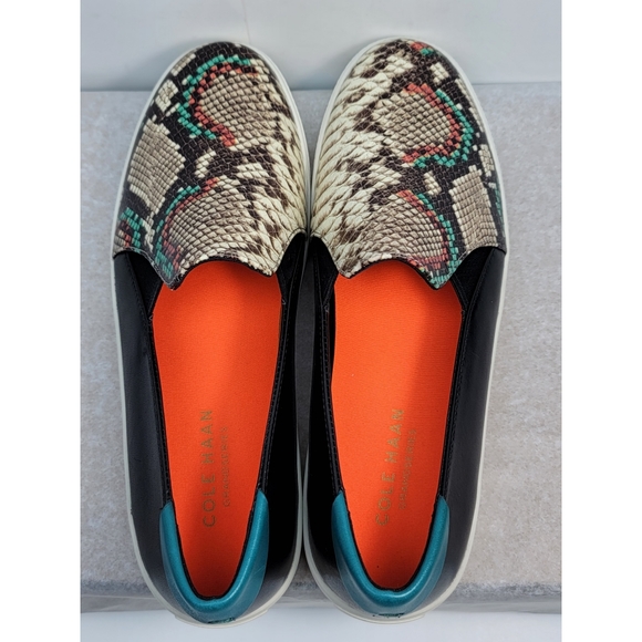 Cole Haan slip on loafer sneak print colorful NWOT - Picture 5 of 16